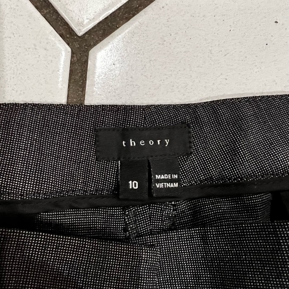 Theory women’s gray wool blend trousers size 10 career business - Picture 3 of 6